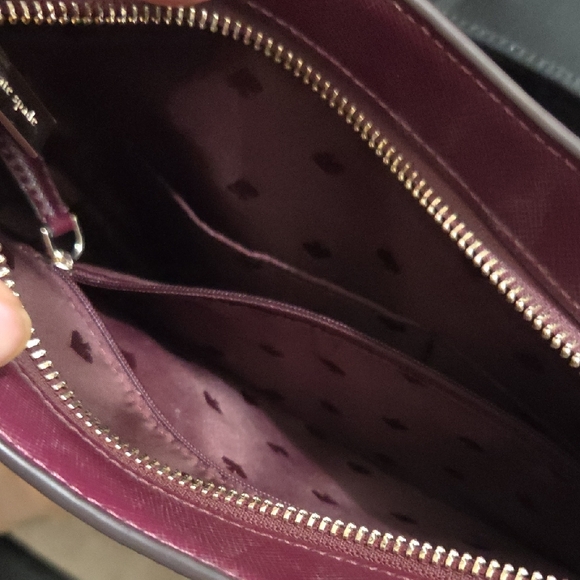 Kate Spade Perry Wine Shoulder Bag with Removable Strap - Picture 6 of 7